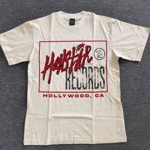 Hellstar Hollywood Records Cream T-Shirt